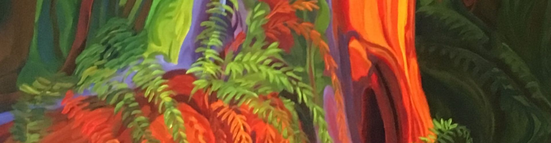 Forest Floor - West Coast Trail painting by Linda Lovisa