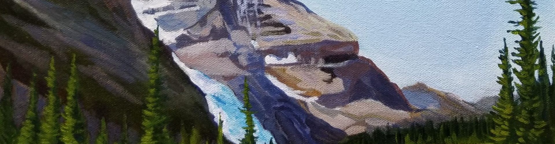 Mount Robson painting by Linda Lovisa
