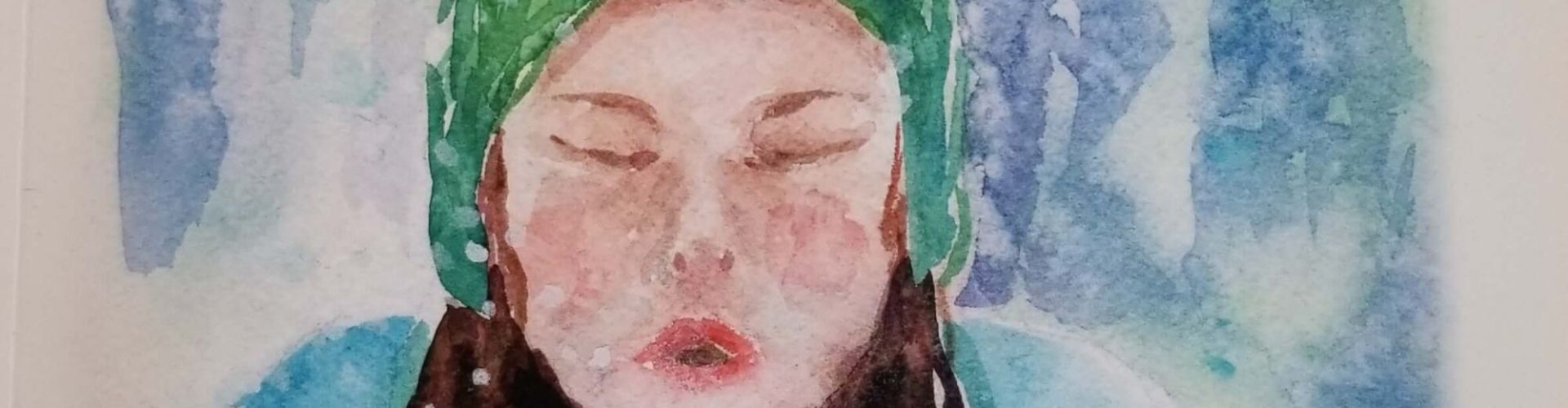 Winter Came Softly illustrated poem cover page