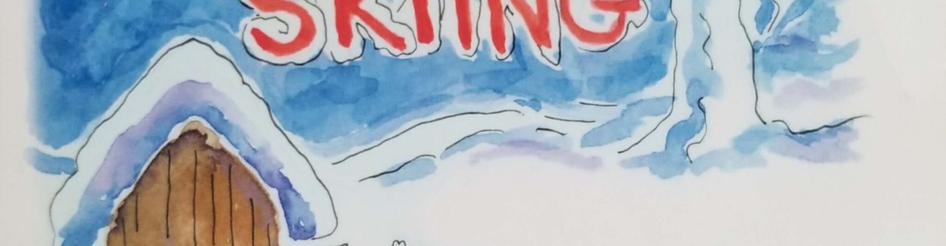 Gordon Goes Skiing illustrated book cover